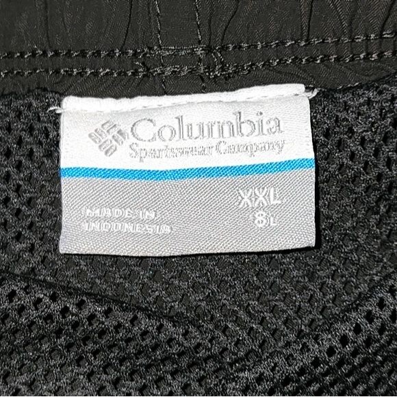 Columbia Dark Gray Nylon Adjustable Waist Swim Trunks Size XXL - Picture 6 of 7
